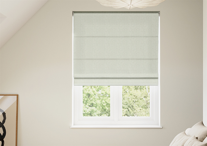 Ravelle Stripe, Breeze Blue - Roman Blind - Image 3